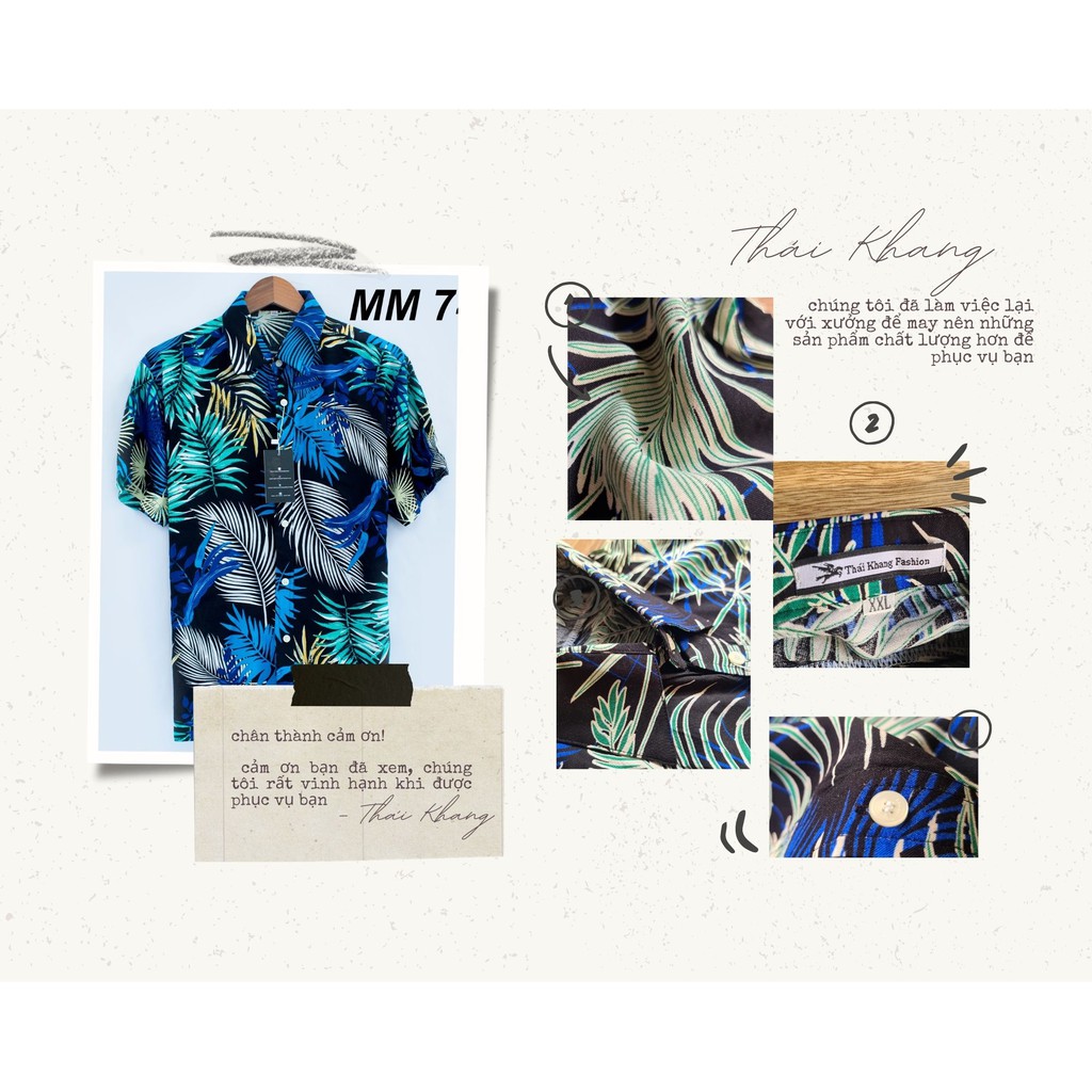 Áo nhóm đi biển CỰC MÁT họa tiết hoa lá đẹp loại áo sơ mi mặc nhóm nam nữ ASLMM7 | BigBuy360 - bigbuy360.vn