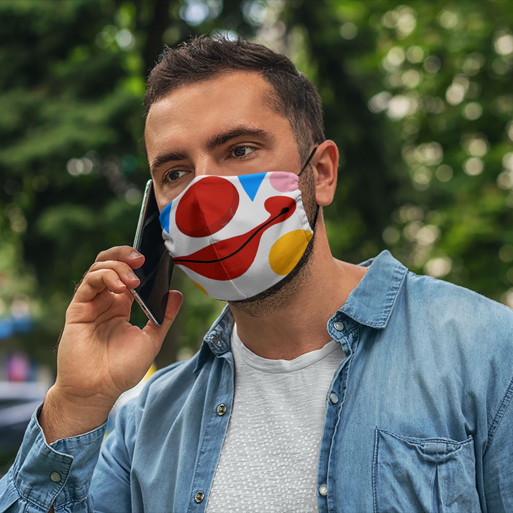 Khẩu trang vui nhộn cute đáng yêu hoạt hình trẻ em dễ thương Hình Vẽ DRAWN CARTWELL chất liệu vải mềm phòng ô nhiễm bảo