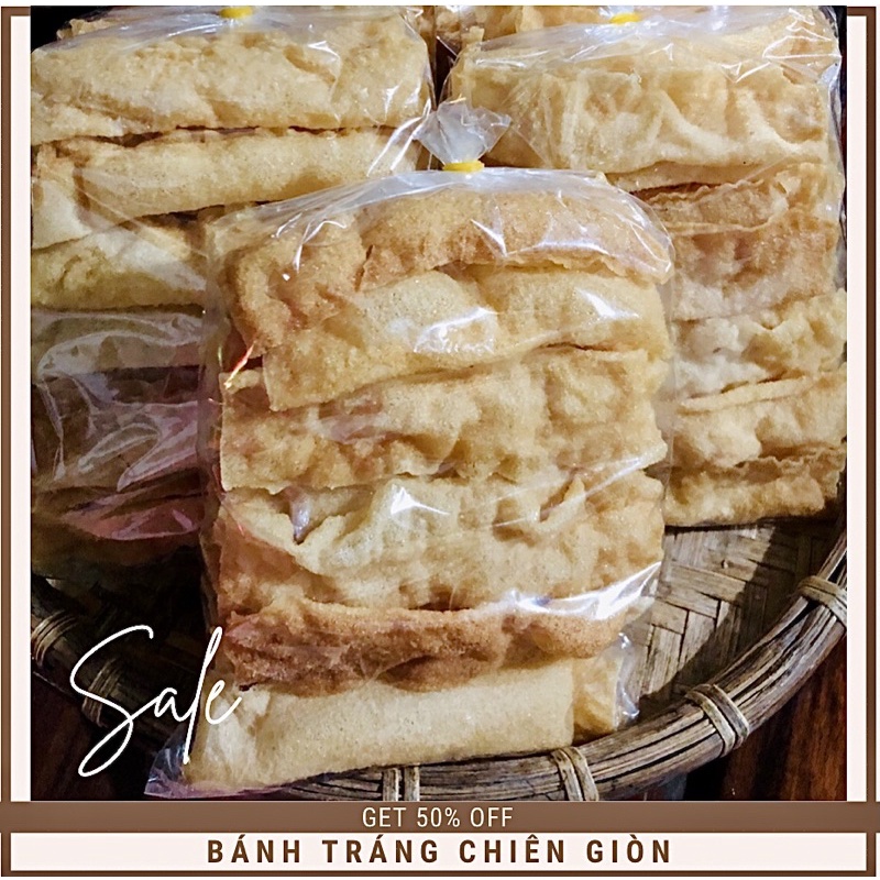 3 Bịch Bánh Tráng Chiên Giòn Bình Định