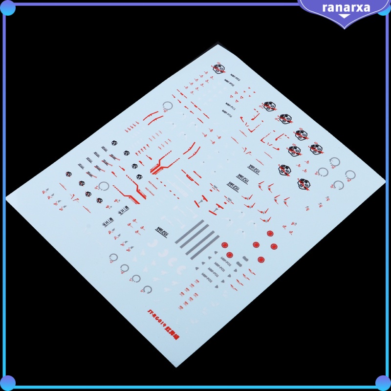Miếng Dán Decal Chống Nước Cho Mô Hình Gundam Bandai Rg019