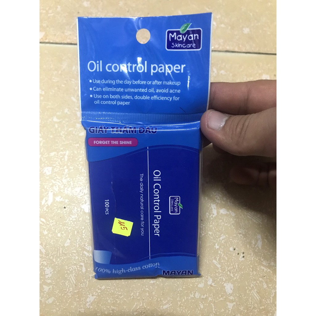 Giấy thấm dầu Oil Control Paper 100pcs.