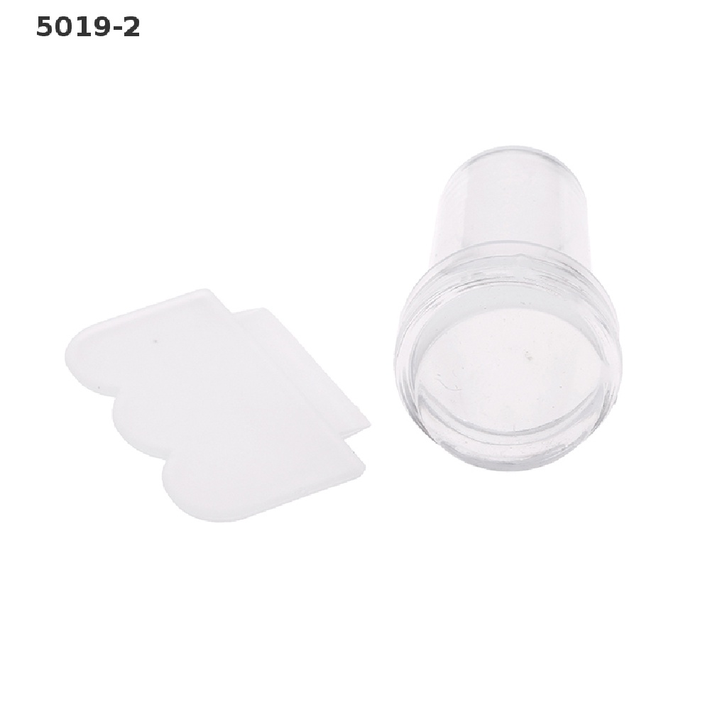 [GAV] Pure Clear Jelly Silicone Nail Art Stamper Scraper Nail Stamp Stamping Tool {VN}