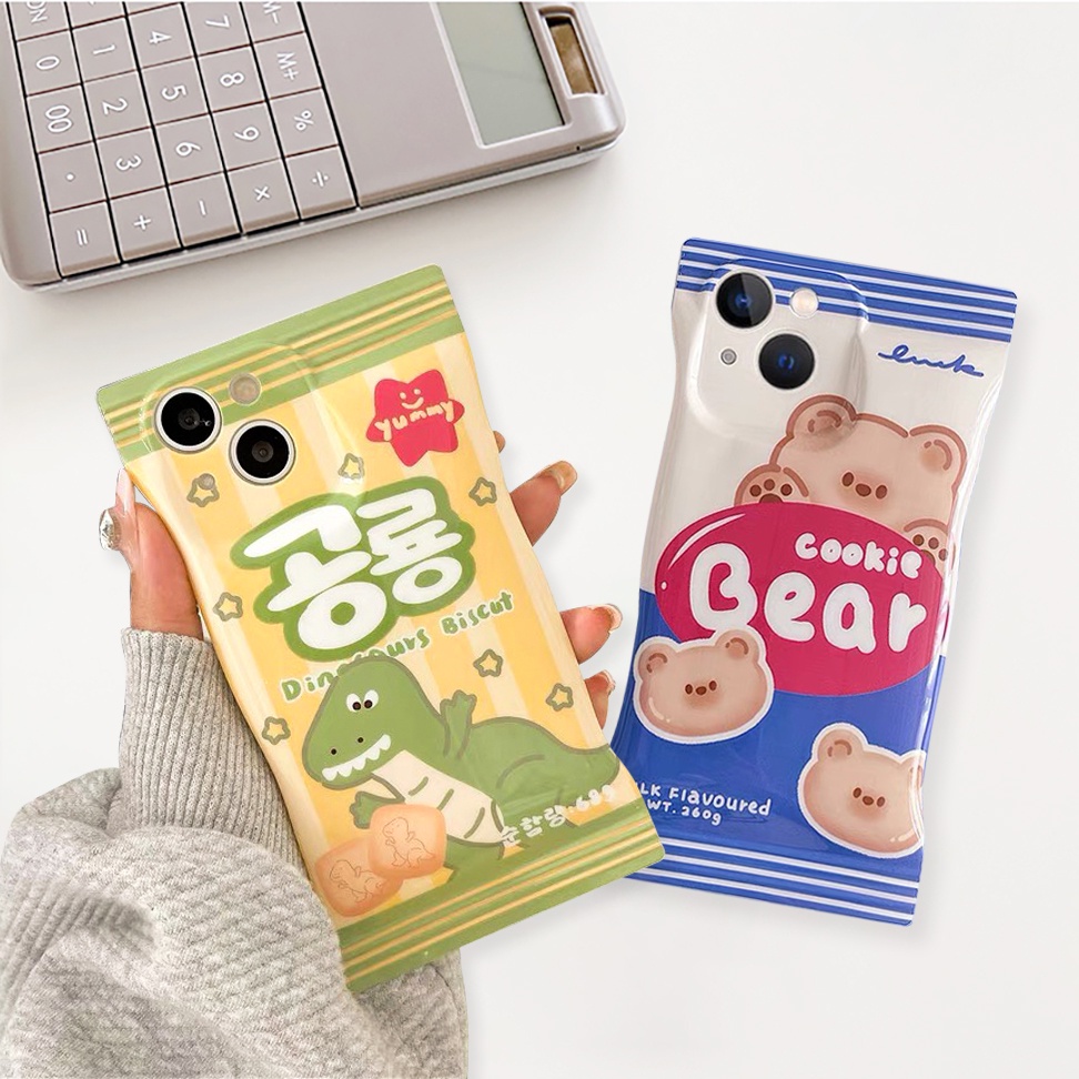 Ốp lưng iphone vỏ kẹo nền bóng bear cookie 6/6splus/7/7plus/8/8plus/x/xs/11/12/13/14/pro/max/promax- SALE SỐC K5-10
