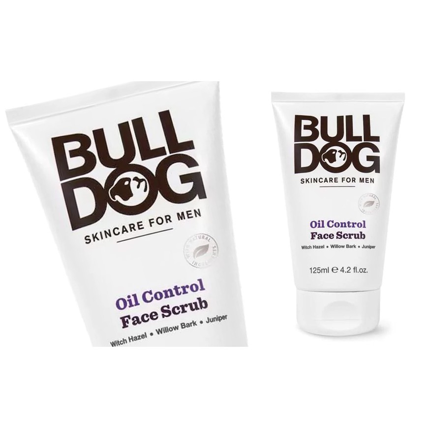 Tẩy Da Chết Bulldog Oil Control Face Scrub Cho Nam Da Dầu 125ml