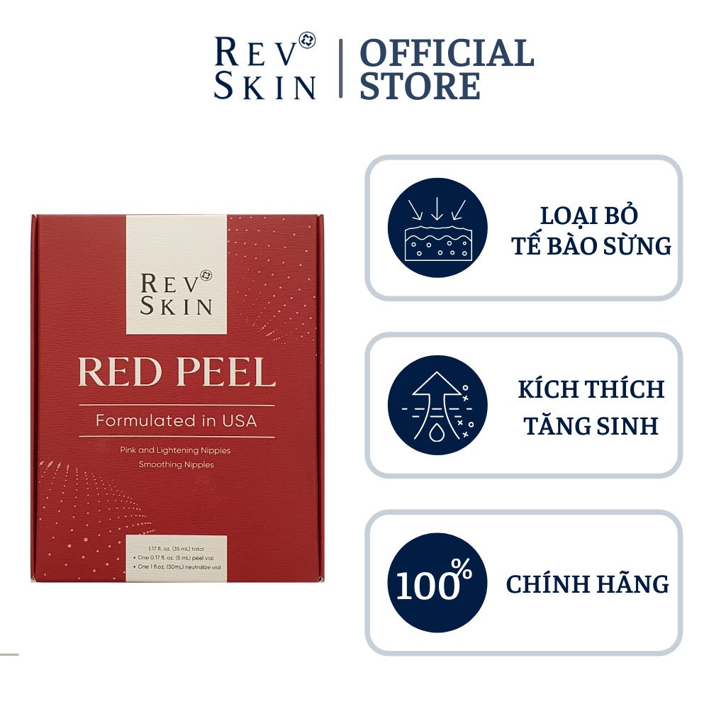 Kem Bôi RevSkin Bộ Peel Thâm Nhũ Hoa Tại Nhà Red Pee 50gr