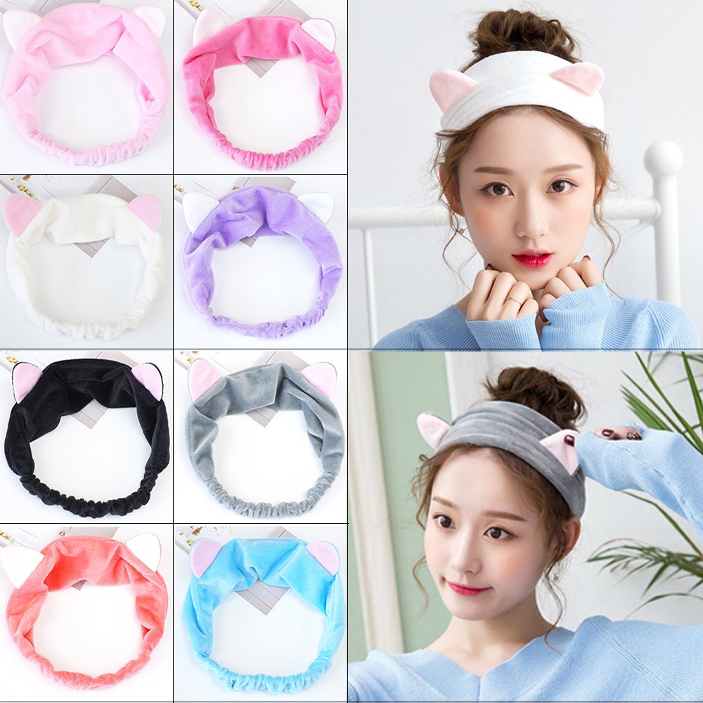 (Hàng Có Sẵn) Băng Đô Co Giãn Phong Cách Hàn Quốc Cho Nữ