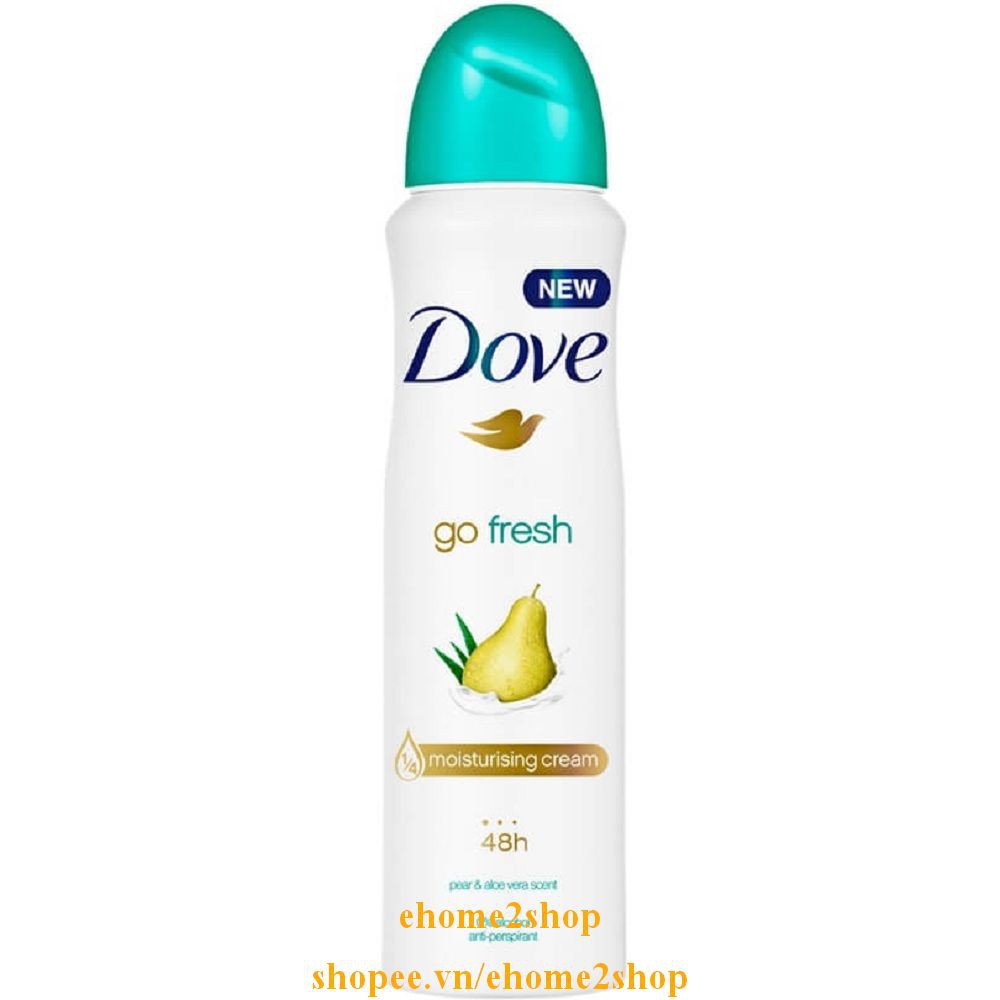 Xịt Khử Mùi Nữ 150Ml Dove Go Fresh Go Fresh Lê, shopee.vn/ehome2shop.