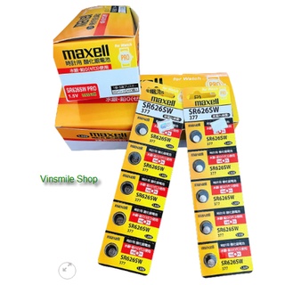 Pin đồng hồ Maxell SR626SW 626 377 – 1.55V vỉ 5 viên