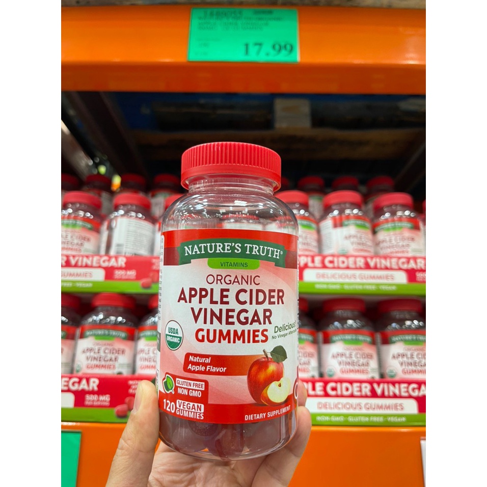 Viên Kẹo Dẻo Giấm Táo Apple Cider Vinegar Gummies 120 Viên