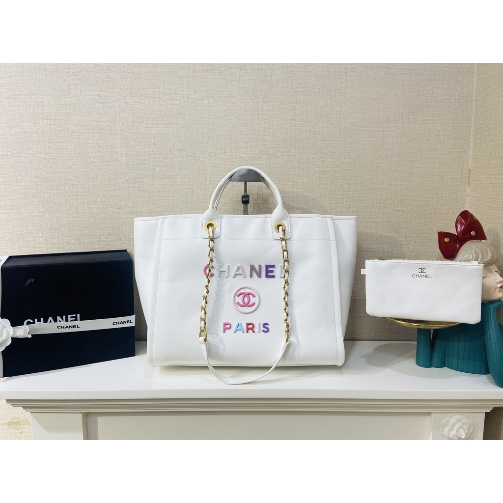 Túi Xách Cha.ne.l Size 35cm Màu Trắng