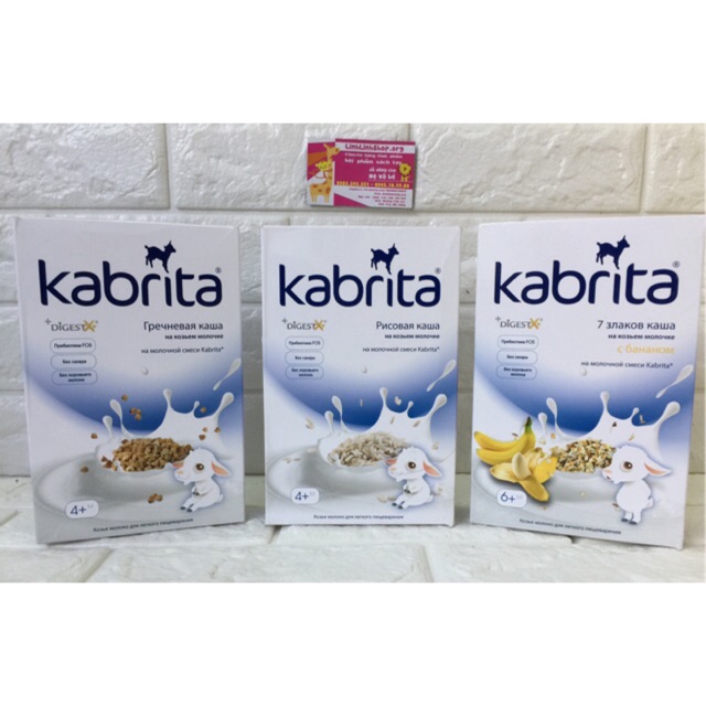Bột ăn dặm sữa dê Kabrita Nga
