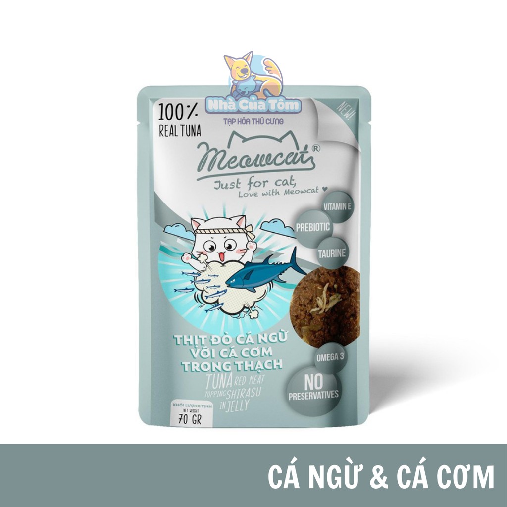 [5 MÙI MỚI - GIÁ KHÔNG ĐỔI] 1 gói Pate Meowcat cho mèo - 70g (Nhiều hương vị hấp dẫn)