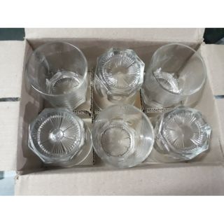 BỘ SẢN PHẨM 6 CỐC THỦY TINH ĐẾ XOẮN VÒM