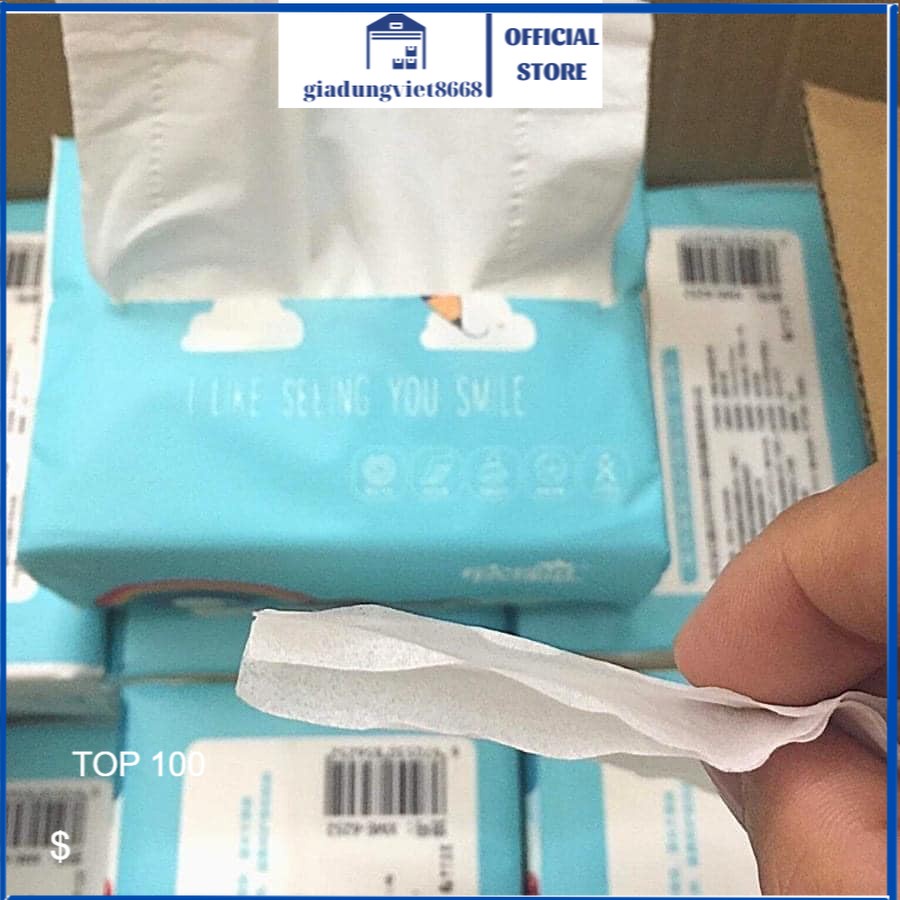 Giấy ăn gấu trúc cầu vồng MIER Nội Địa Trung [1 gói]