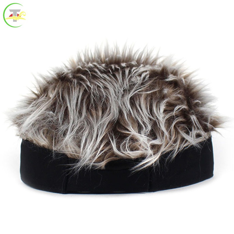 Mũ Beanie Thiết Kế Gắn Tóc Giả Ngắn Mềm Mại Thoáng Khí Thời Thượng Cho Nam Và Nữ