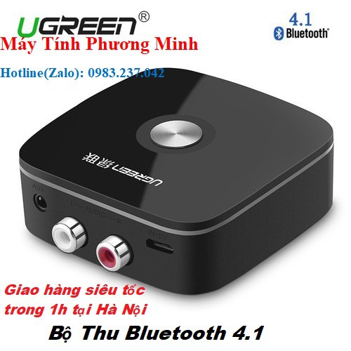 Bộ phát Bluetooth 4.1 cho loa âm ly UGREEN 30445- hàng chính hãng bảo hành 18 tháng