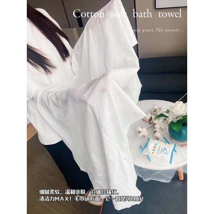 Khăn tắm NÉN du lịch 70x140cm khăn cotton thấm hút tốt tiện lợi | BigBuy360 - bigbuy360.vn