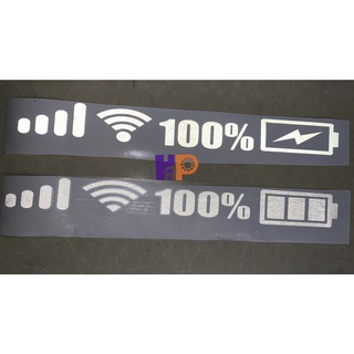 Tem ô tô đặc biệt - decal phản quang cột sóng wi.fi