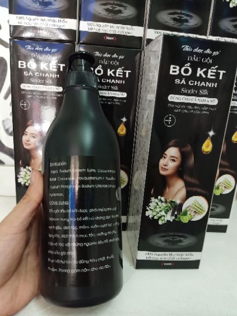 [SALE] Dầu Gội Bồ Kết Sả Chanh Sinder Silk 800ML 5IN1 Cho Mái Tóc Dày - Đen - Mềm Mượt - Sạch Gàu - Giảm Stress