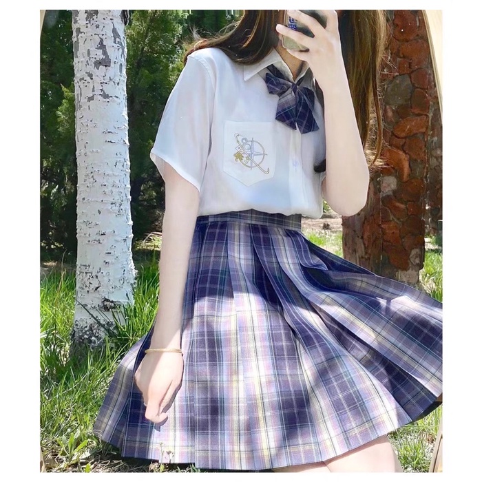 Áo sơ mi/blouse phối JK blingbling hãng Loveless Hourglass