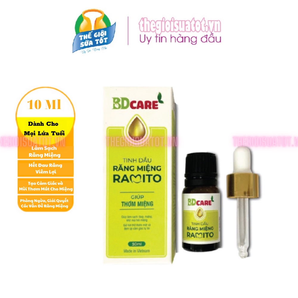 Tinh dầu răng miệng Ramito -10ml - Làm Sạch, Tạo Hơi Thở Thơm Mát, Dứt Điểm Các Vấn Đề Răng Miệng Thegioisuatot.vn