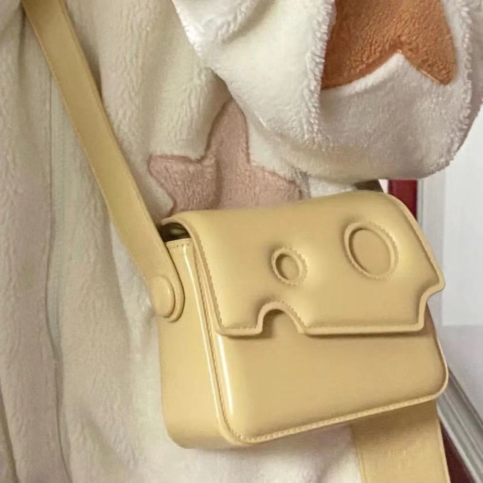 Túi Đeo Vai Hình Vuông Cỡ Nhỏ Thiết Kế Phô Mai Thời Trang Mùa Hè 2022 Cho Nữ