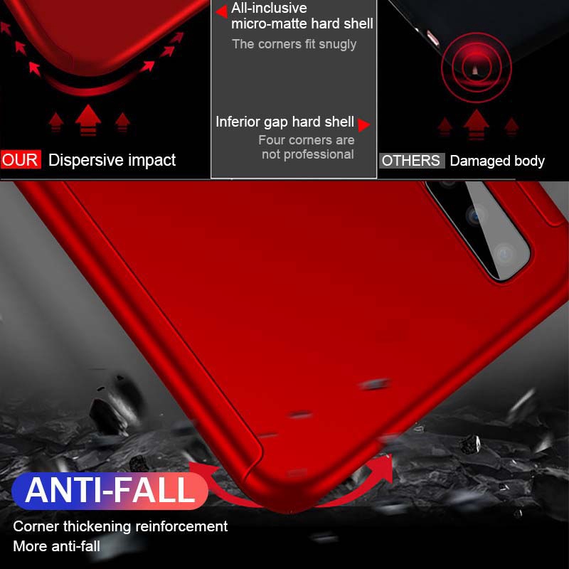 Ốp điện thoại cứng mỏng chống sốc bảo vệ 360 độ toàn diện cho Samsung A7 A6 A6Plus A8 A8Plus A9 2018 A7 A5 2017 2016