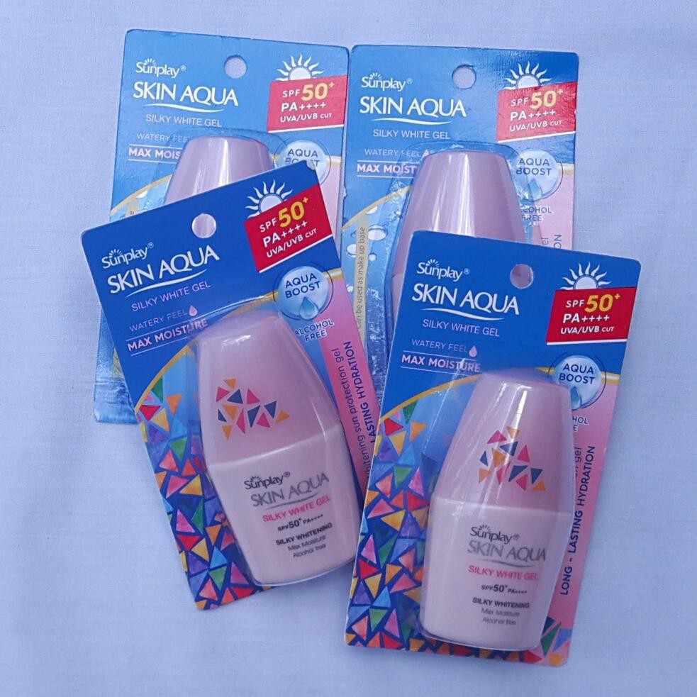 [Hot] Gel chống nắng dưỡng da trắng mịn Skin Aqua Sunplay SPF 50+, PA++++ cho da khô #uni