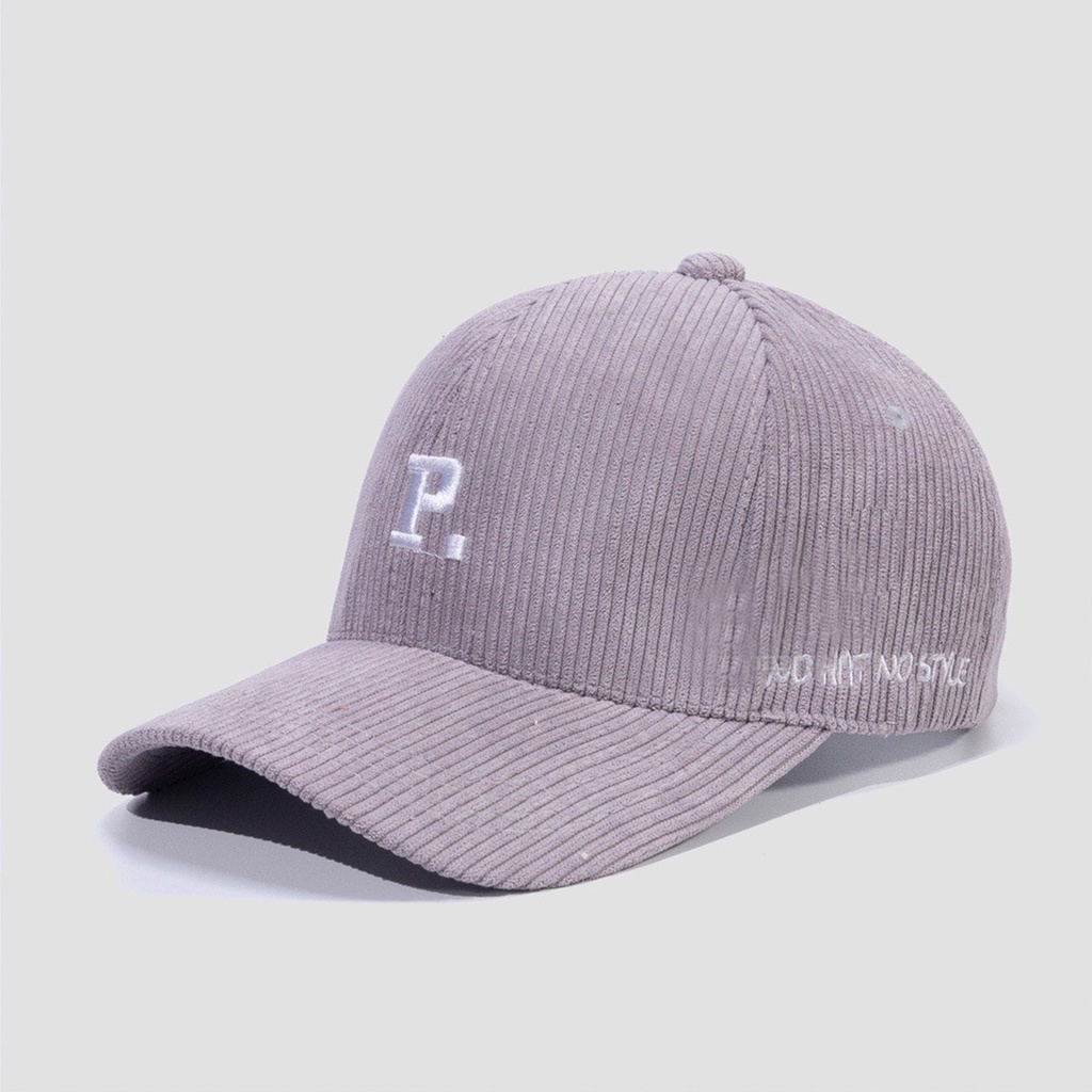 Mũ Lưỡi Trai Nón Kết Nhung Cao Cấp Thêu Chữ A V R S P W No Hat No Style 453 Phong Cách Ulzzang Form Unisex Nam Nữ - Hazo