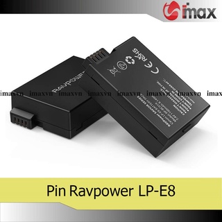 Pin máy ảnh Ravpower cho Canon LP-E8