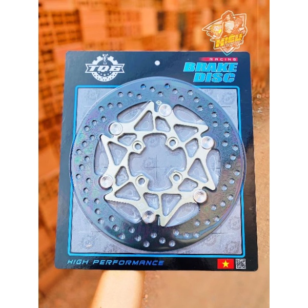 Đĩa TQ6 Lòng Nhôm 4Lỗ Khoen Nút Inox Size 267 Gắn Cho Ya - Honda