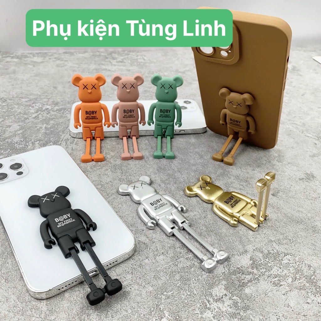 Giá đỡ dán ốp điện thoại hình gấu Kaws siêu xinh