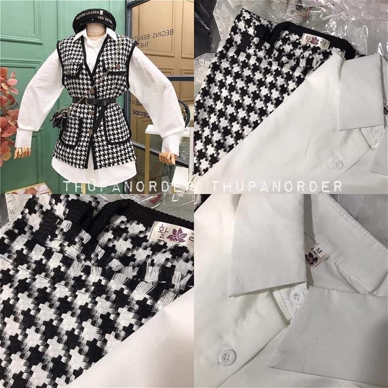 ORDER set áo sơmi ghile