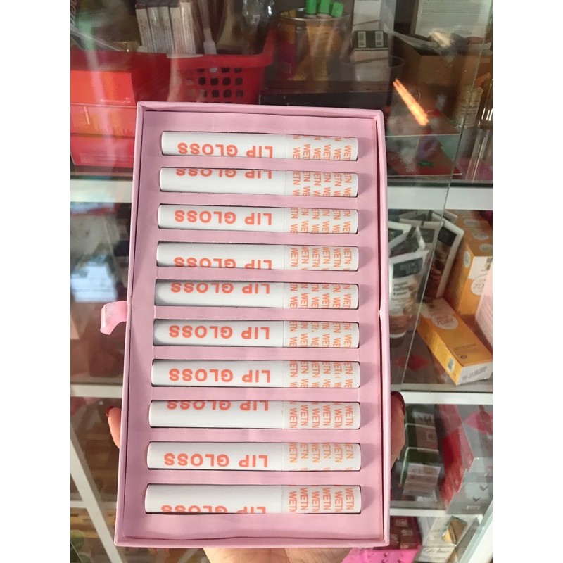 Set son 10 cây Lipgloss Wetn