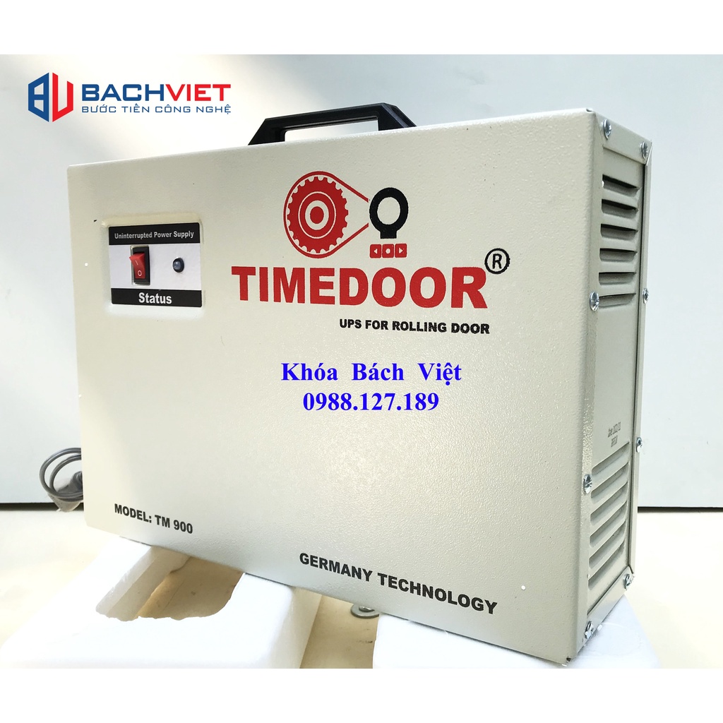 Lưu điện cửa cuốn TimeDoor 900W - 1200W cho motor cửa cuôn điện AC 220V - Có video về sản phẩm.