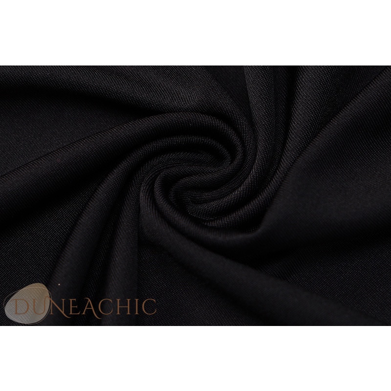 DUNEA Đầm trễ vai phối lưới phong cách quyến rũ thời trang cho nữ