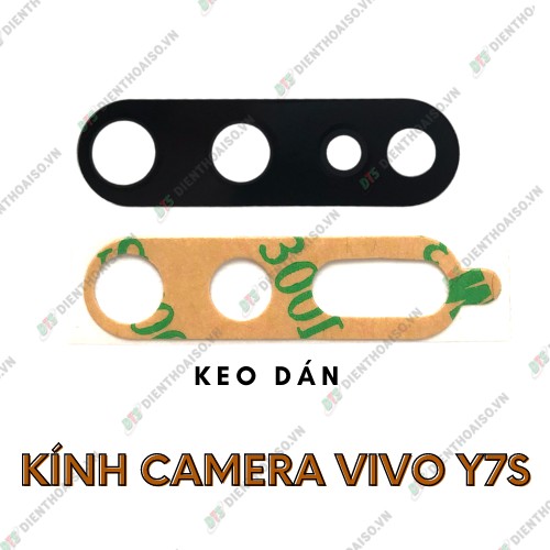 Kính camera vivo y7s kèm keo dán