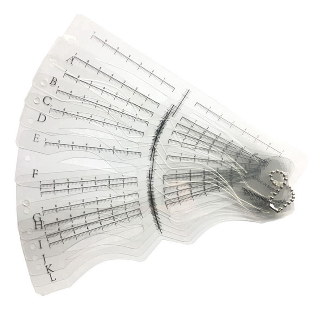 Set 12 khuôn kẻ chân mày thời trang dành cho nữ