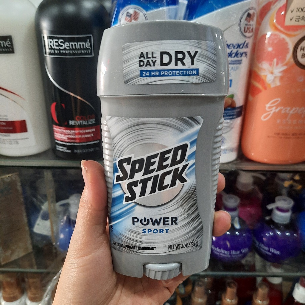 Lăn Sáp Khử Mùi Nam Speed Stick POWER SPORT Deodorant All Day Dry - 85g.