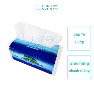 Khăn giấy lụa PREMIER VinaTissue 2 lớp gói 280 tờ
