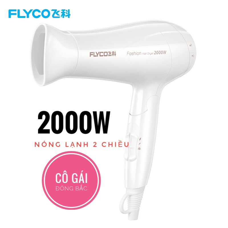 Máy sấy tóc FLYCO 2 chiều nóng lạnh sấy anion chống khô xơ tóc [CHÍNH HÃNG]