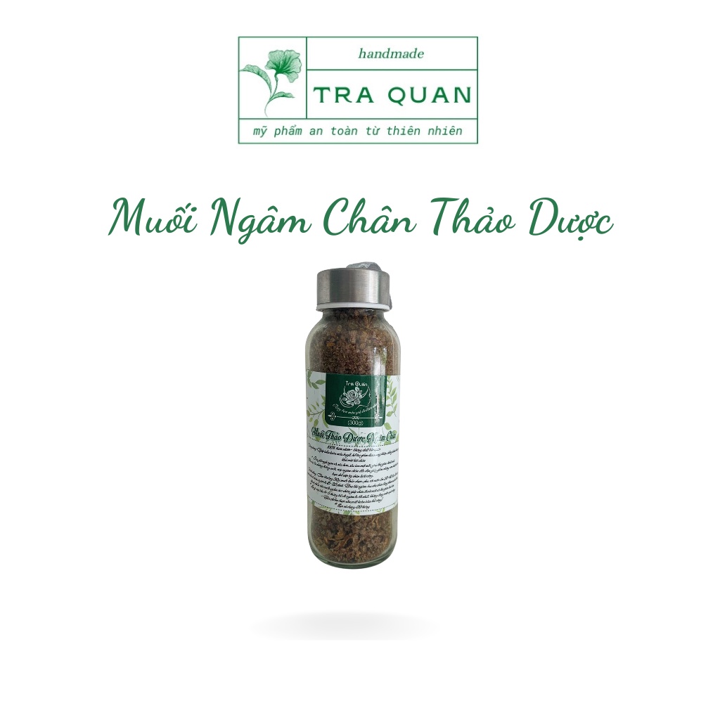 Muối Thảo Dược Ngâm Chân Giúp Ngủ Ngon Giảm Mùi Hôi Chân Giữ Ấm Cơ Thể Dùng Thử Trà Quán 300g