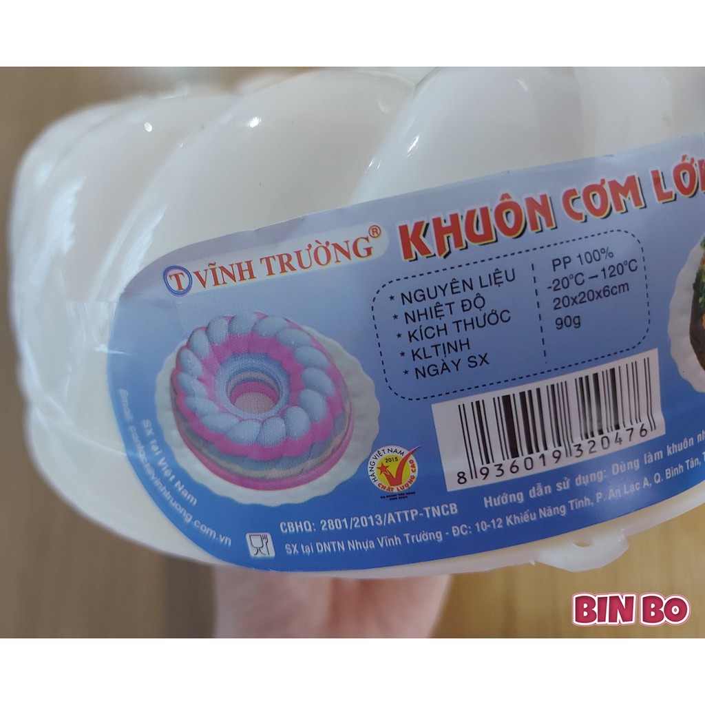 Khuôn thạch rau câu cơm xôi vĩnh trường - Mẫu 5