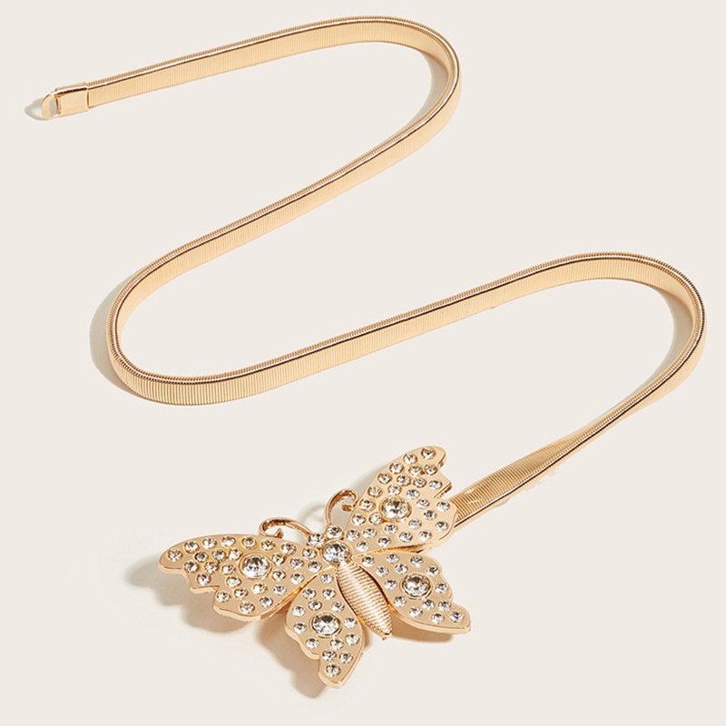 Thắt Lưng Có Khóa Cài Đính Đá Lấp Lánh Thời Trang Đi Biển Cho Nữ