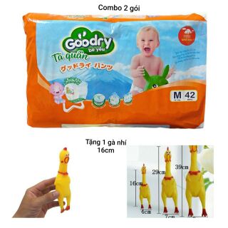 Bộ 2 gói tả quần goodry m42/l38/xl34/xxl30