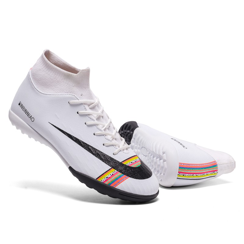 Giày Đá Bóng Cổ Cao Dành Cho Nam Giới Mang Trên Sân Cỏ Nhân Tạo Size 35-45 Soccer Shoes . . 2020 new