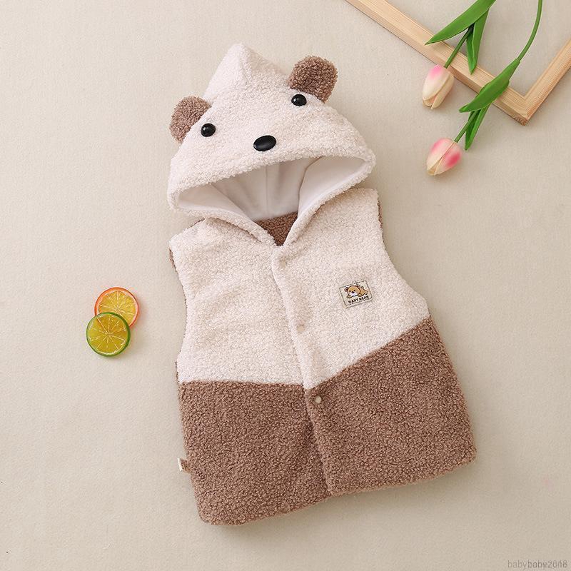 Áo khoác hoodie giữ ấm hoạ tiết hoạt hình cho bé