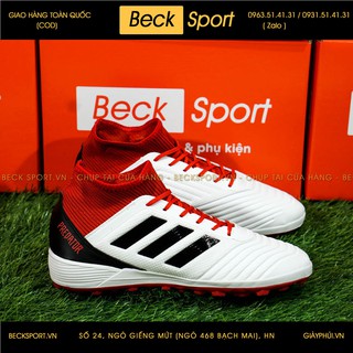 Giày Bóng Đá TQ Predator Tango 18.3 Trắng Đỏ TF