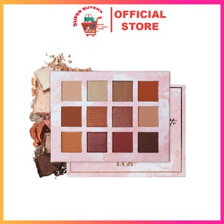 Phấn mắt Rozo 12 màu phấn mịn, dễ lên màu và phối màu.