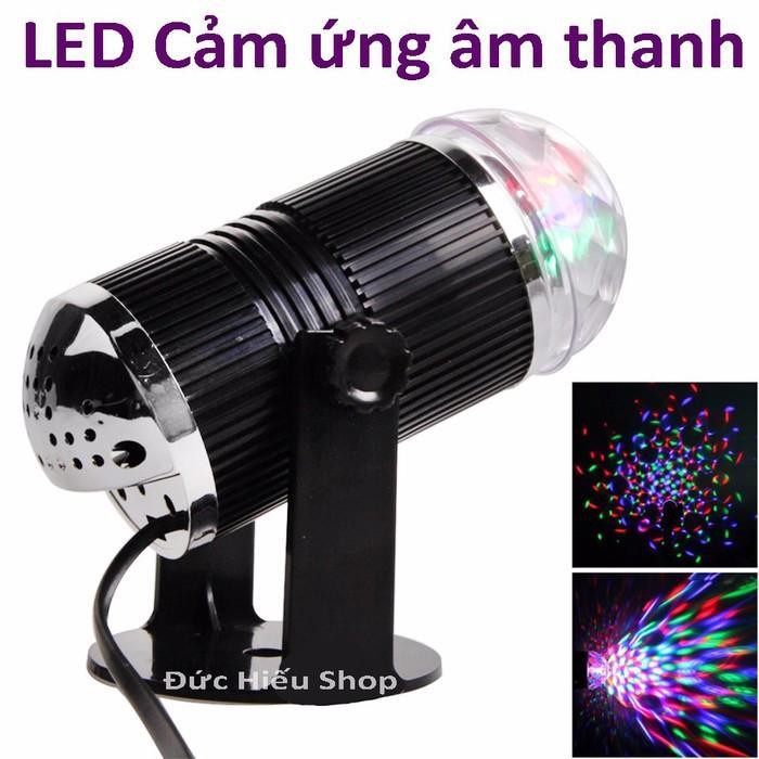 Bóng Đèn trụ xoay mini, Đèn cảm ứng nhạc, Đèn Led xoay, Đèn Led karaoke, Đèn Led vũ trường, Đèn chớp 7 màu,Đèn cảm ứng